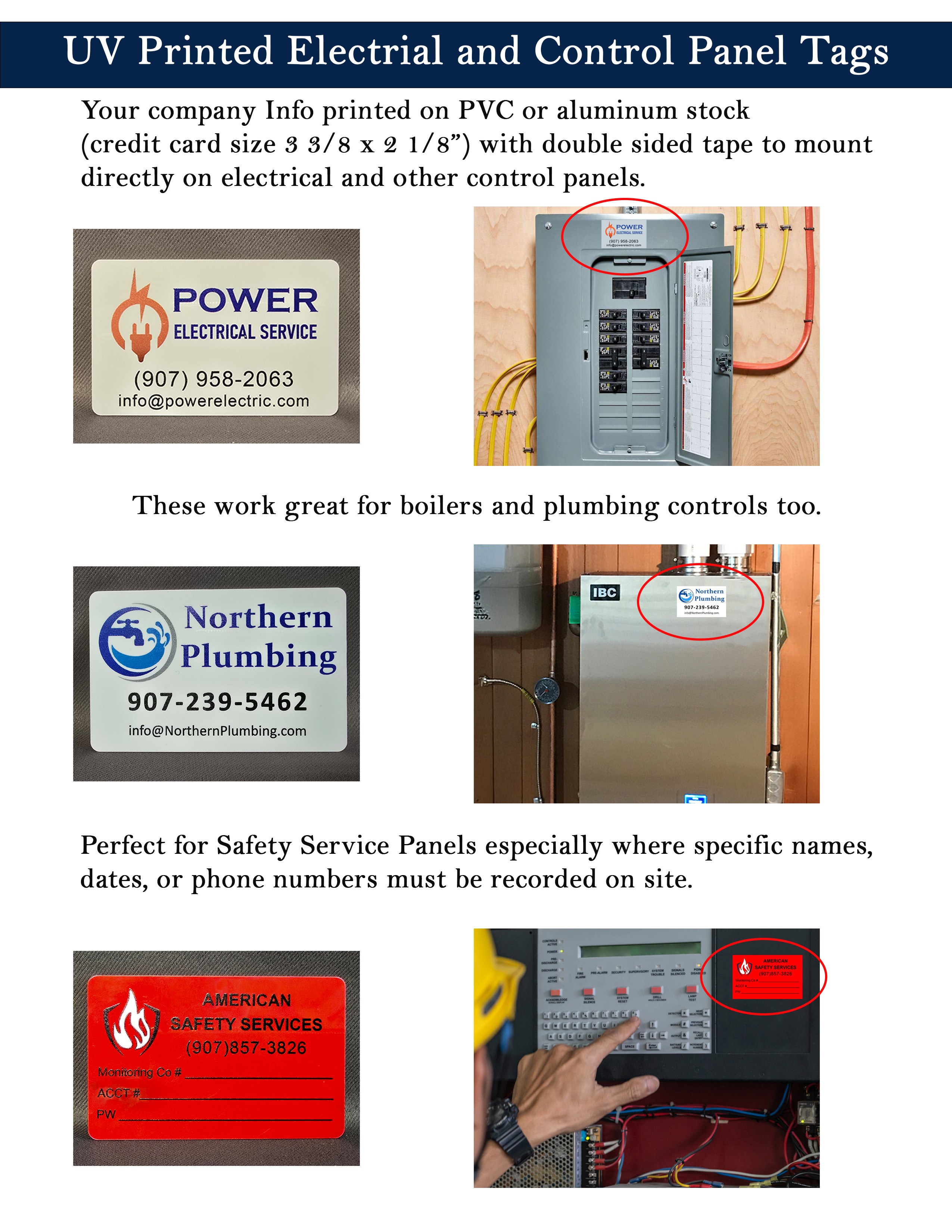 UV Printed Electrical and Control Panel Tags - Page 2